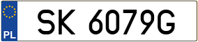 Trailer License Plate